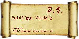 Palágyi Virág névjegykártya